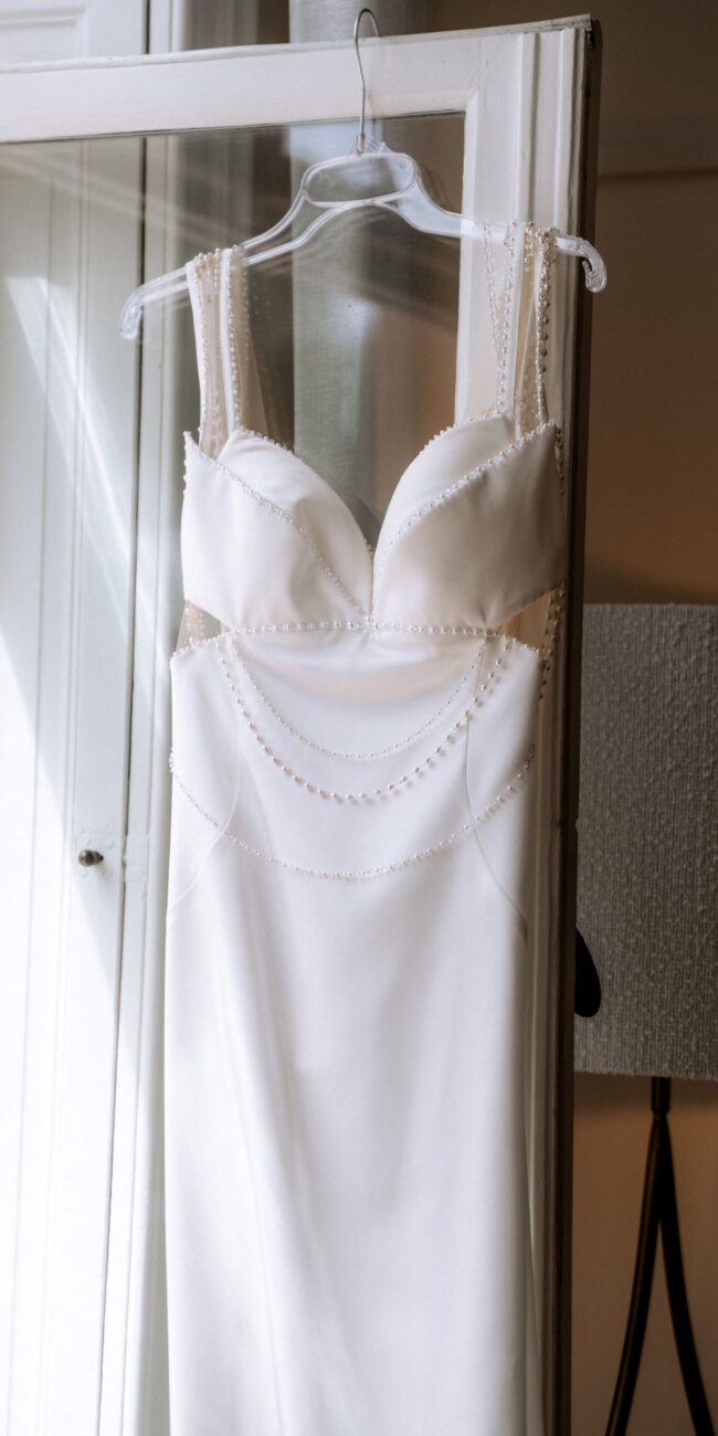 Details des Brautkleides