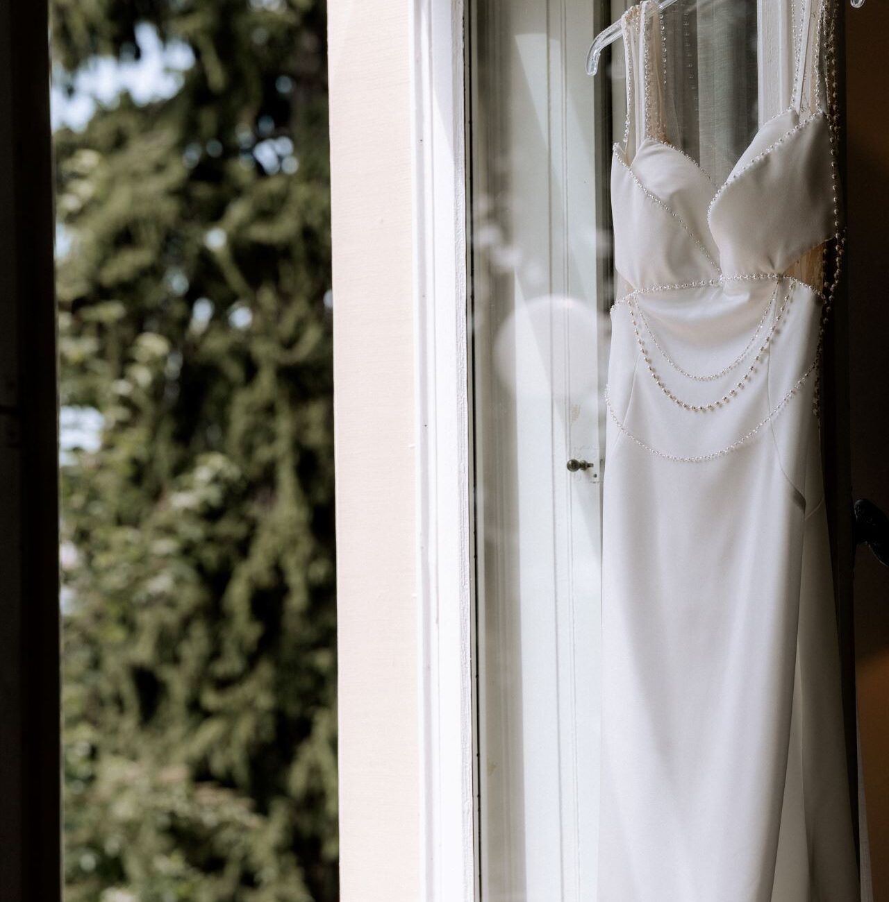 Details des Brautkleides